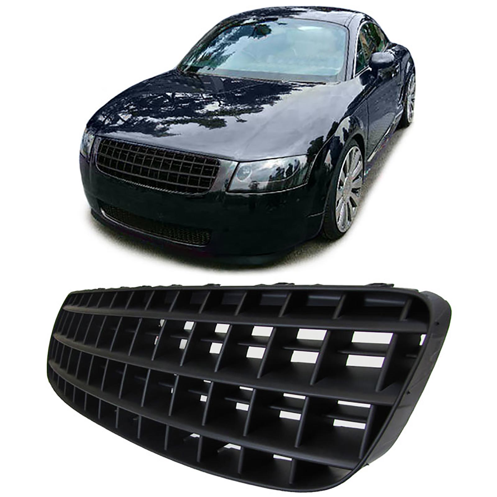 Kühlergrill Sportgrill Grill Schwarz für Audi TT 8N ab 1998-2006
