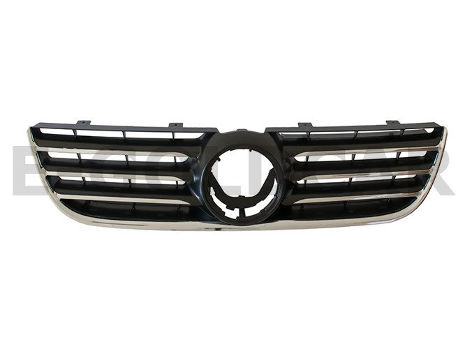 Kühlergrill Grill mit Chrom Streben für VW Polo 9N ab 2005-2009