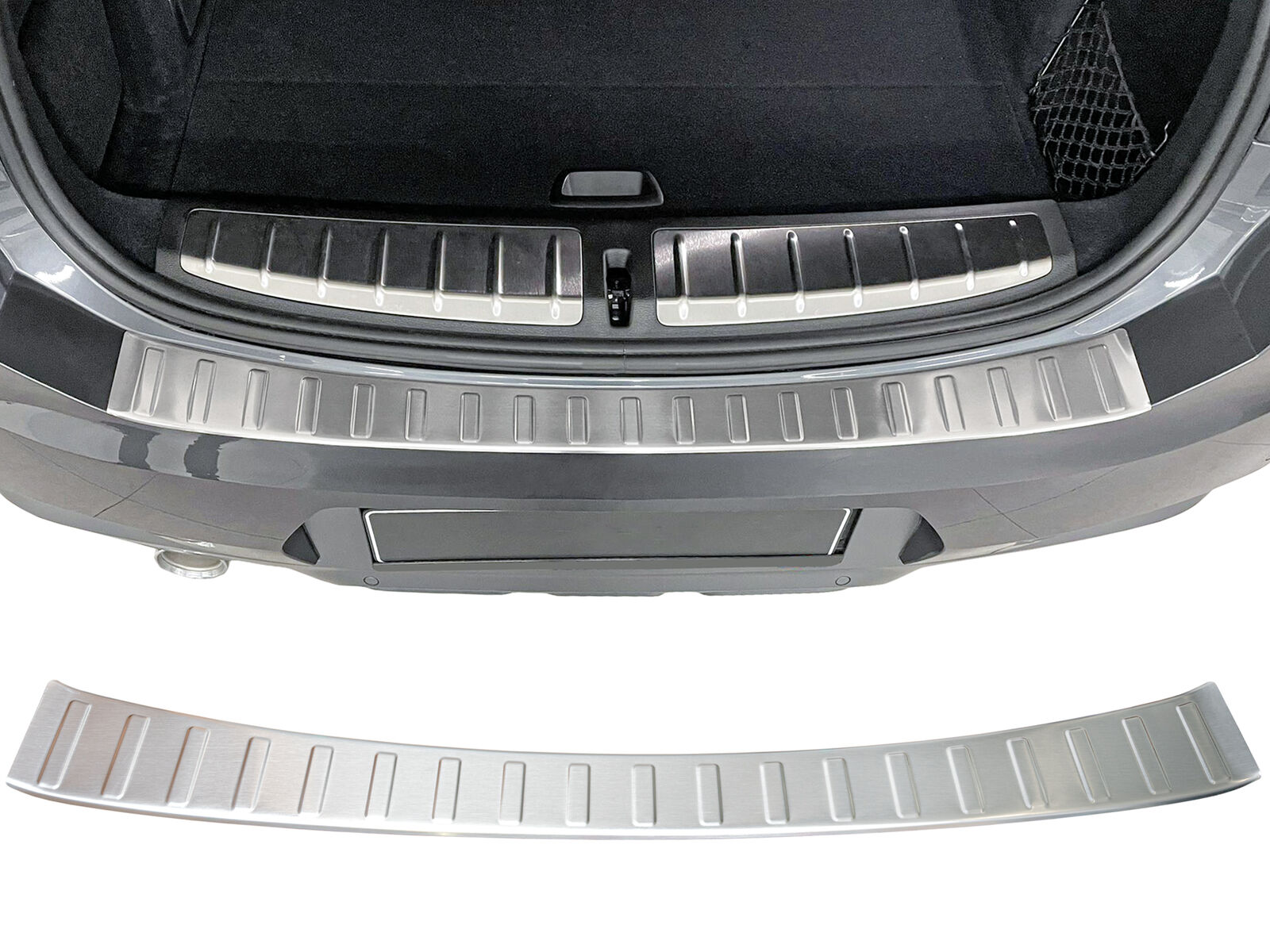 MATT Edelstahl Ladekantenschutz Stoßstange Schutz Abdeckung für BMW X2 Typ F39 ab 2018-