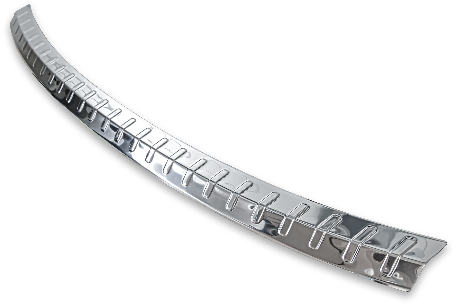 Edelstahl Ladekantenschutz Chrom Stoßstange Schutz Abdeckung mit Abkantung für Audi Q5 II Typ FY ab 2017-