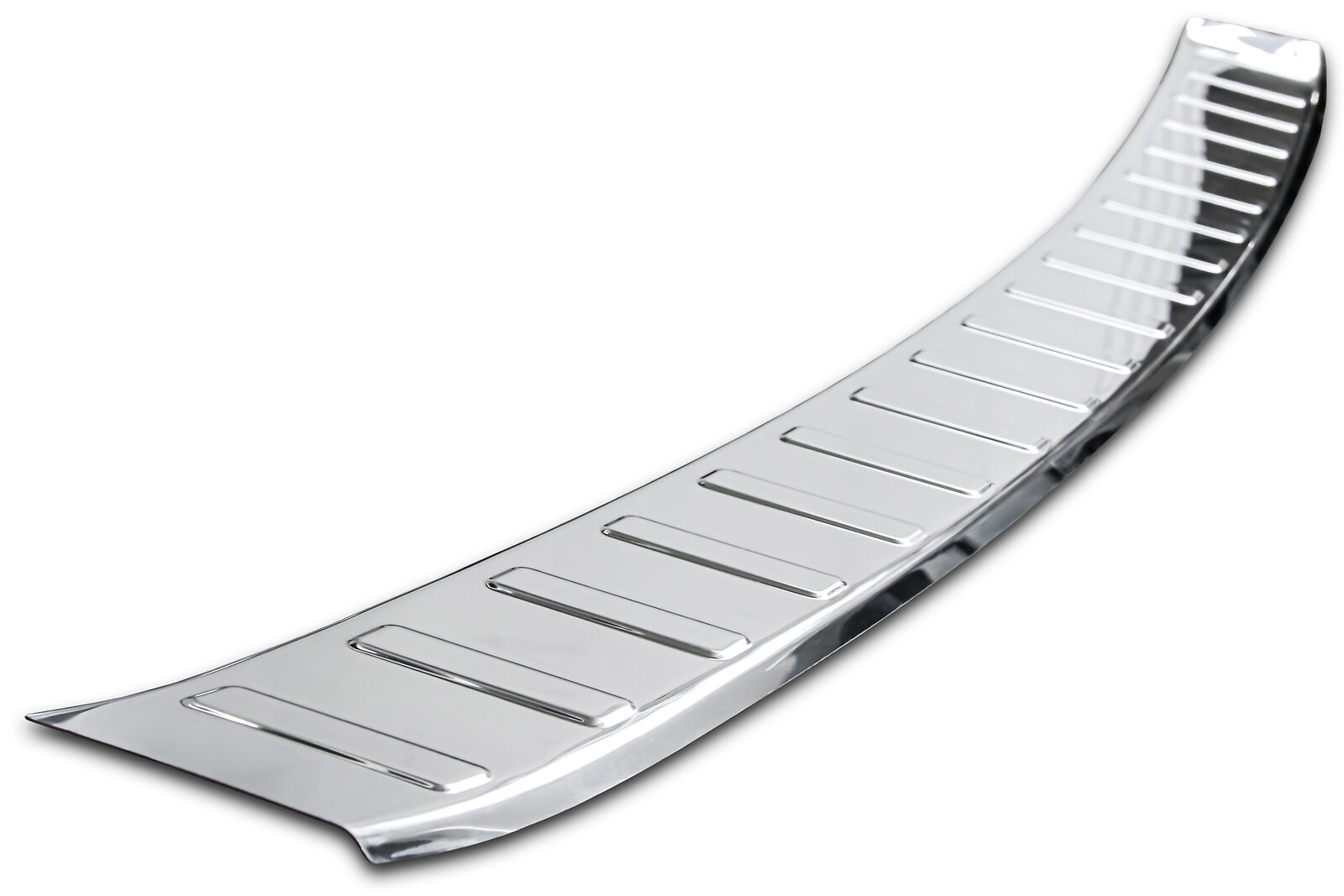 Edelstahl Ladekantenschutz Chrom Stoßstange Schutz Abdeckung mit Abkantung für BMW 5er G31 Touring ab 2017-