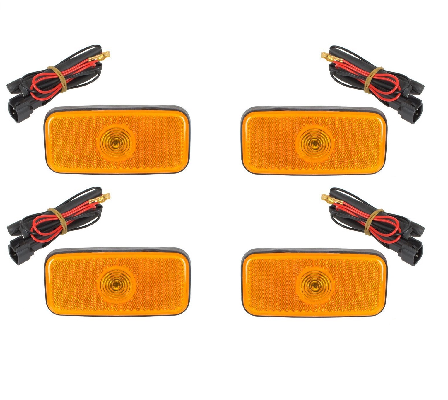 4x Seitenmarkierungsleuchte Leuchte Seitenbegrenzungsleuchte 1671689 1136137 für Ford Transit MK6 ab 2000-