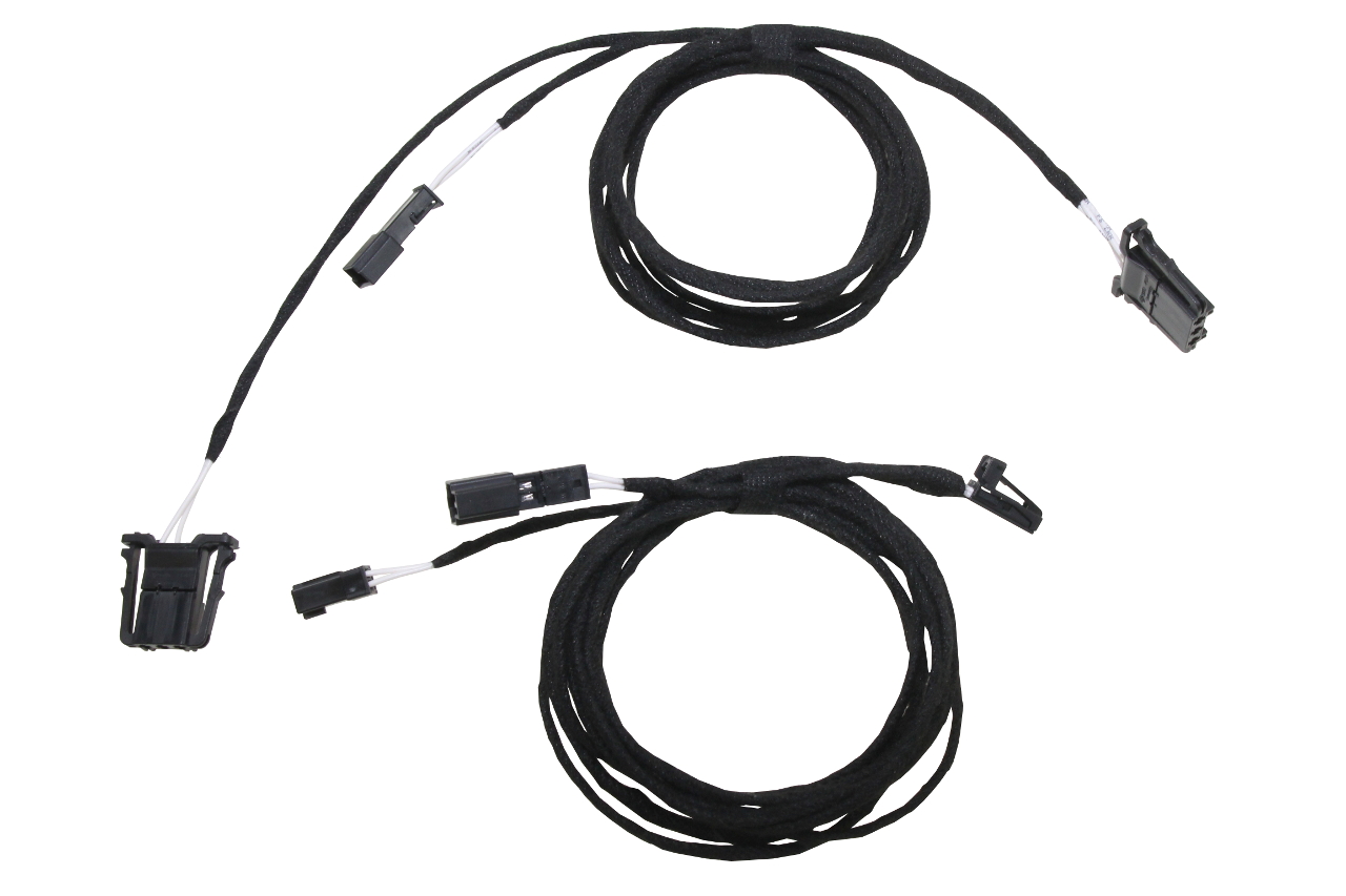 Original Kufatec Kabelsatz Kabelbaum Adapter Kabel Umfeldbeleuchtung Heckklappe für VW Caddy SB 2021- / T7 ST 2022-