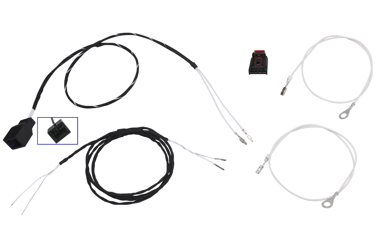 Original Kufatec Kabelsatz Kabelbaum Adapter Kabel Nachrüstung LED Matrix Scheinwerfer für VW Touareg III CR ab 2018-