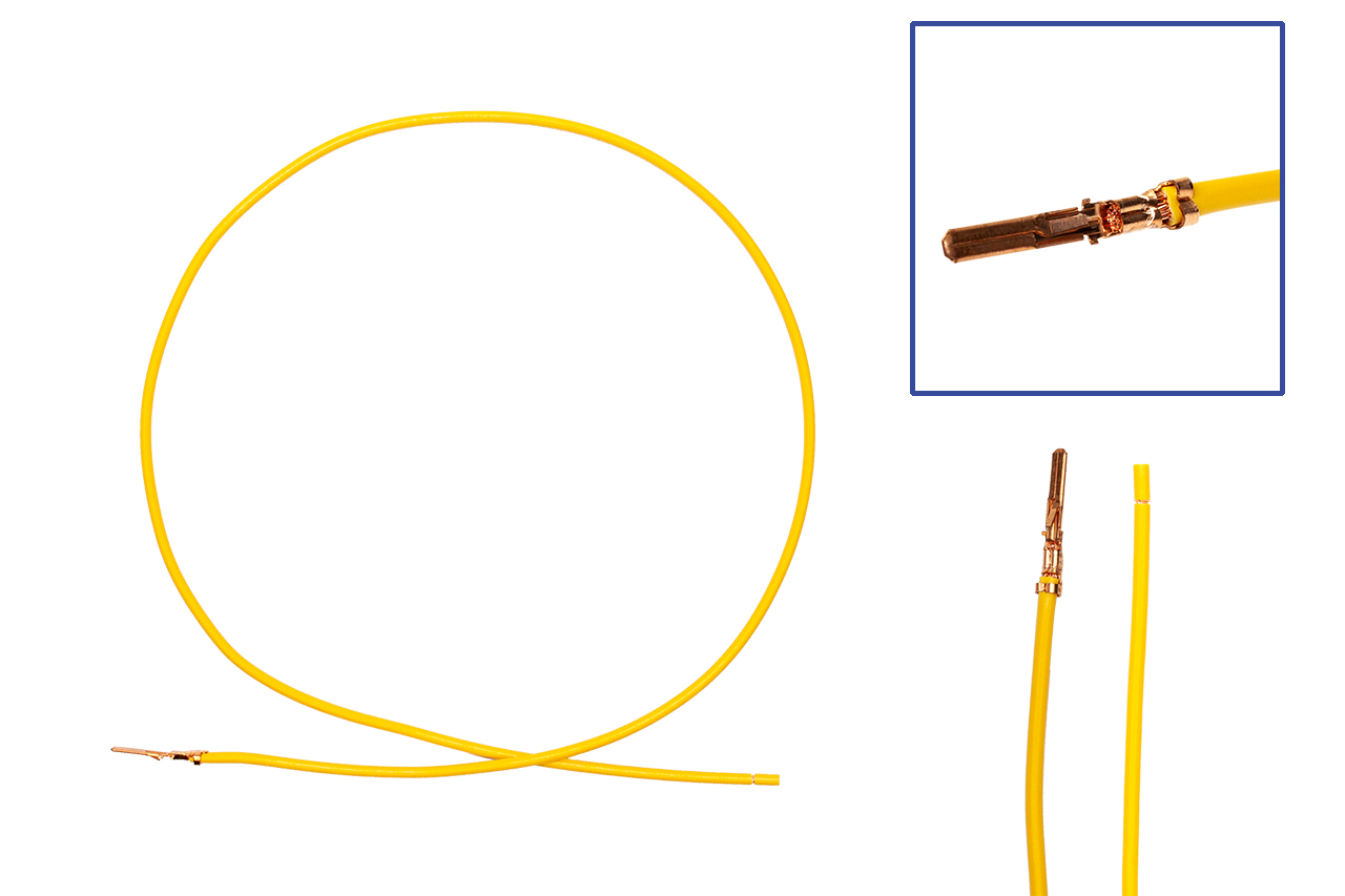 Original Kufatec Reparatur Kabel Litze Leitung / Einzelleitung Flachstecker 2,8 / wie OEM: 000979233E