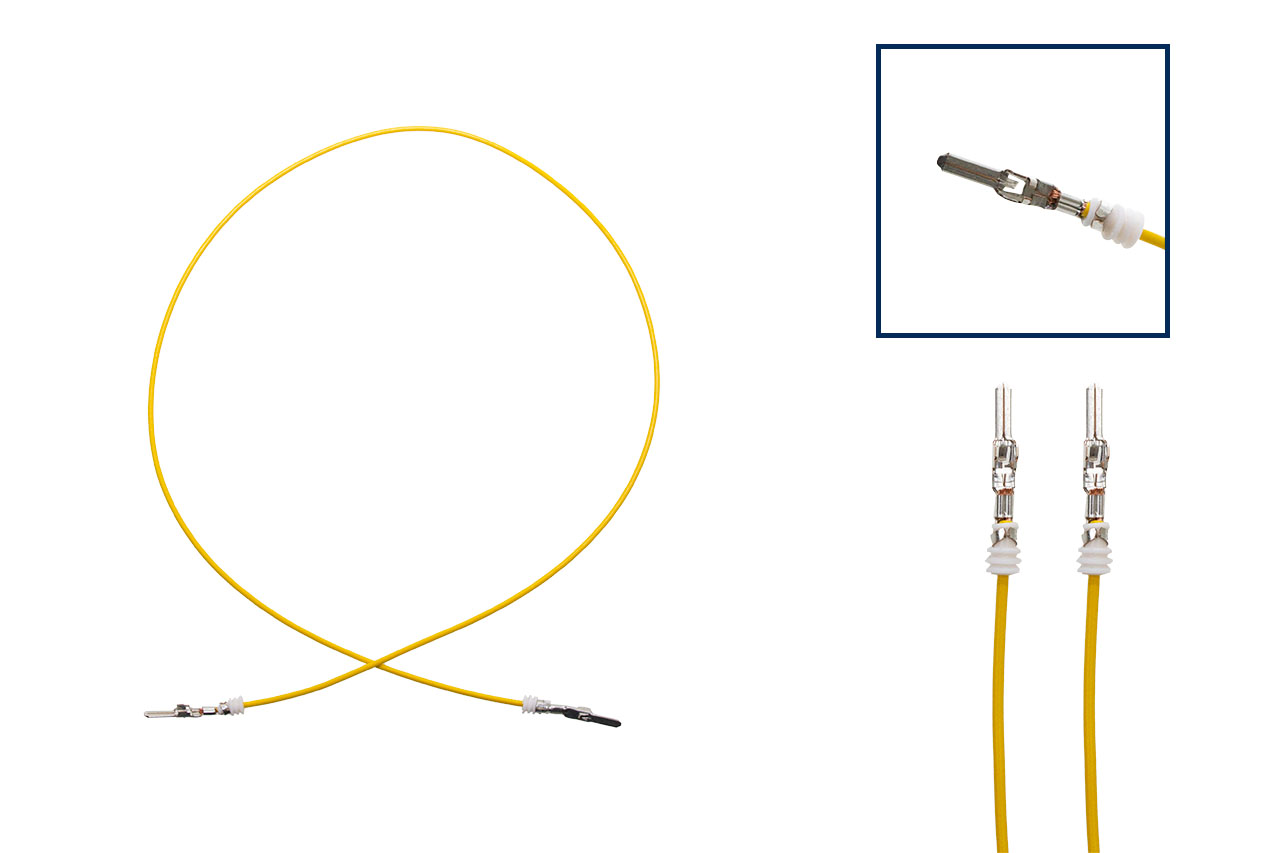 Original Kufatec Reparatur Kabel Litze Leitung / Einzelleitung Stiftkontakt 2,8 / wie OEM: 000979129E