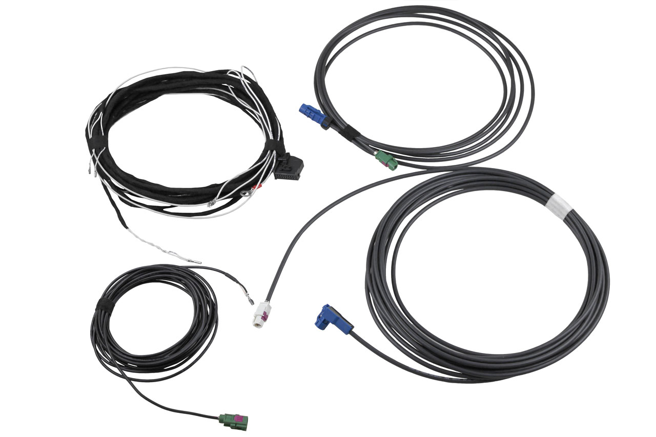 Original Kufatec Kabelbaum Kabel Adapter Front- und Rückfahrkamera für Audi Q7 4L