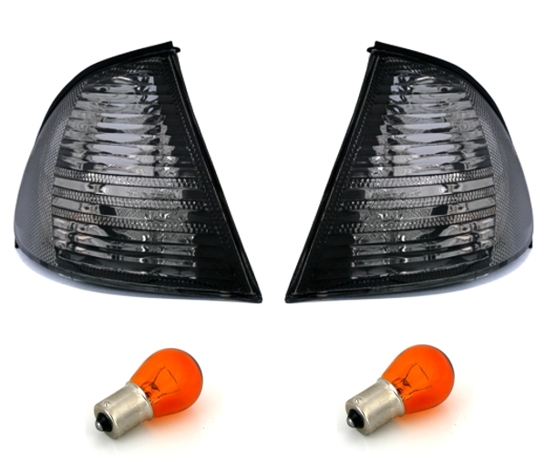 Frontblinker Blinker Schwarz LINKS + RECHTS für BMW 3er E46 Limousine + Touring Vor-Facelift (1998-2001)