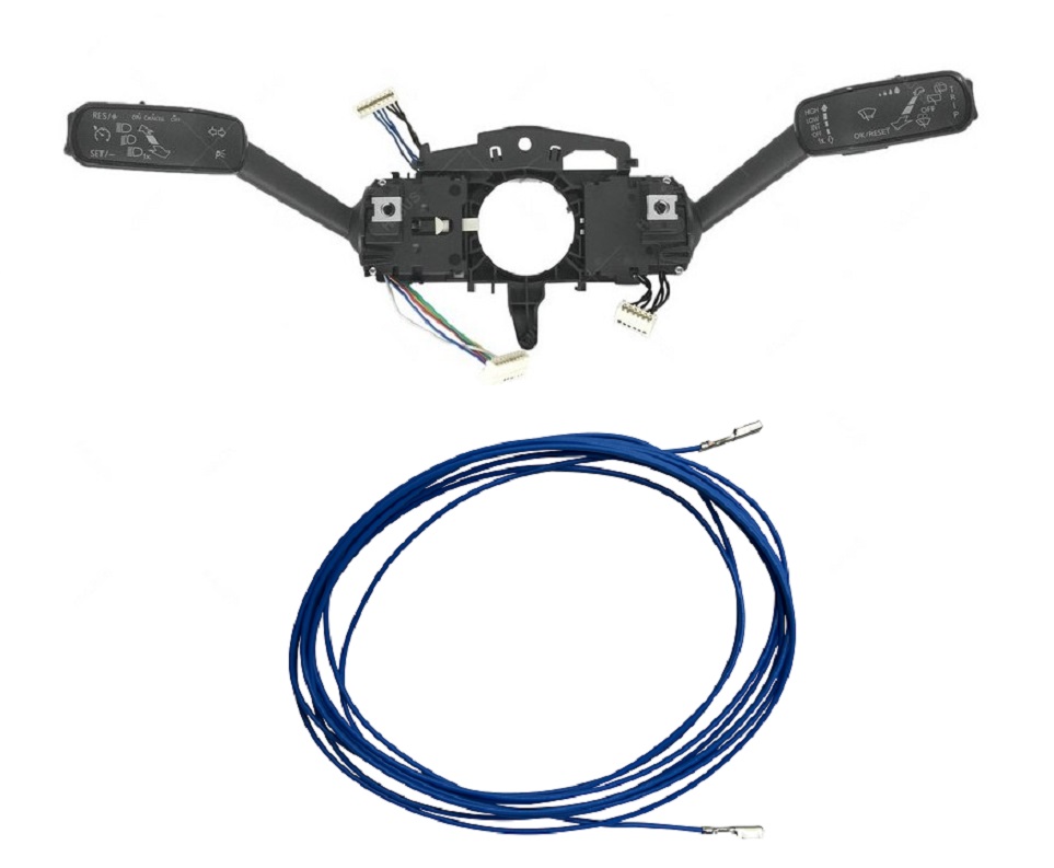 Lenkstockschalter Kombischalter Tempomat GRA Hebel 5Q0953513T + Kabelbaum für Skoda Octavia III 5E + Kombi