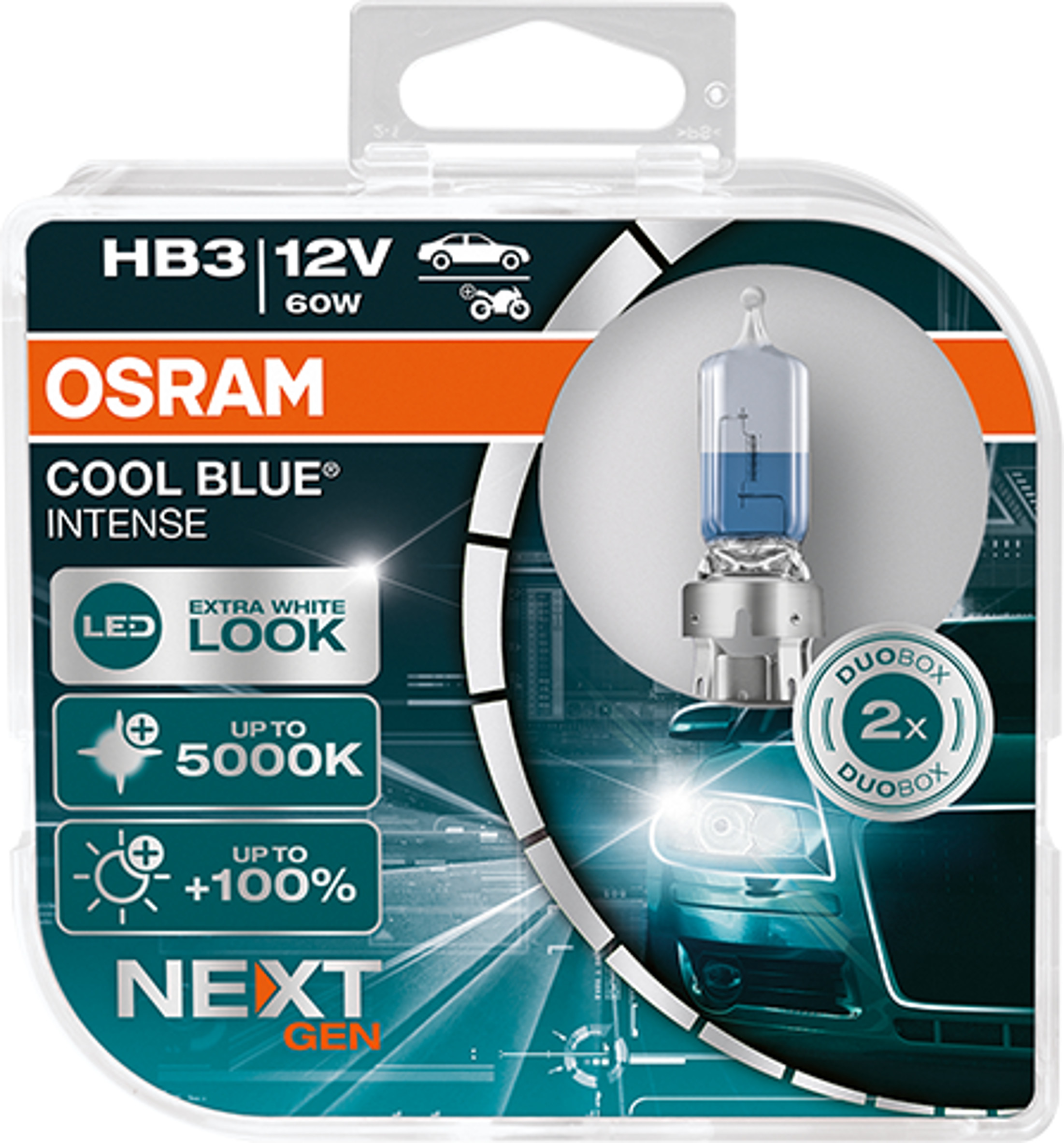 2 Stück OSRAM COOL BLUE INTENSE NEXT GENERATION Lampen Birnen für Scheinwerfer / Fassung HB3