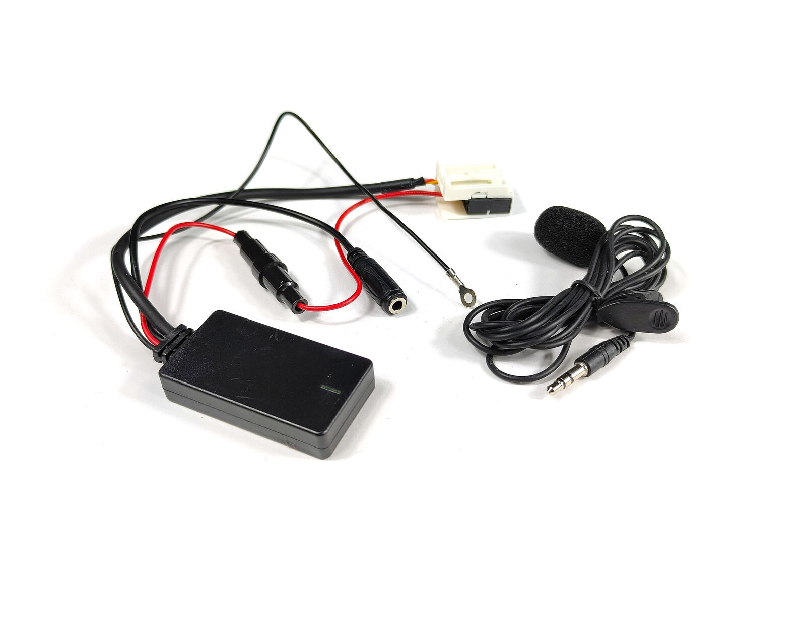 Bluetooth Aux In Audio Adapter A2DP Kabel Interface + Mikrofon FREISPRECHEINRICHTUNG für VW RCD 310 510 / RNS 315 510 / Skoda Columbus