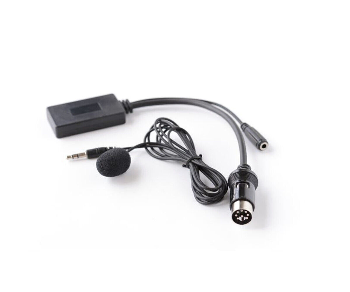 Bluetooth Aux In Audio Adapter A2DP Kabel Interface + Mikrofon FREISPRECHEINRICHTUNG für Alpine KCM-123B M-BUS 9501 9503 9823 9825 8Pin