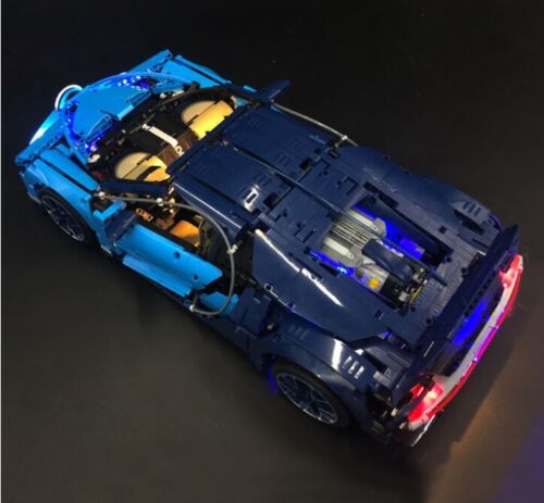 LED-Beleuchtungsset Licht-Set / Akku-Box / passend für Lego Bugatti Chiron Modell 42083