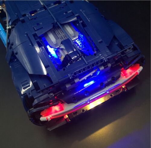 LED-Beleuchtungsset Licht-Set / Akku-Box / passend für Lego Bugatti Chiron Modell 42083