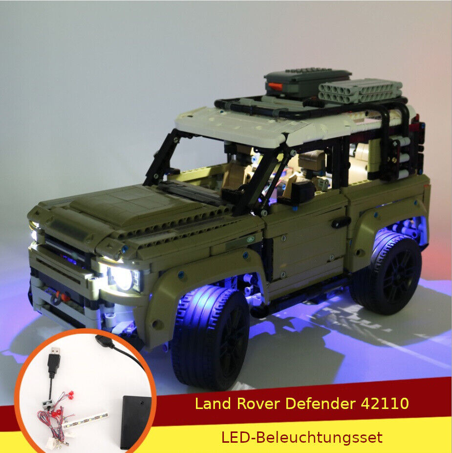 LED-Beleuchtungsset Licht-Set / Akku-Box / passend für Lego Land Rover Defender 42110