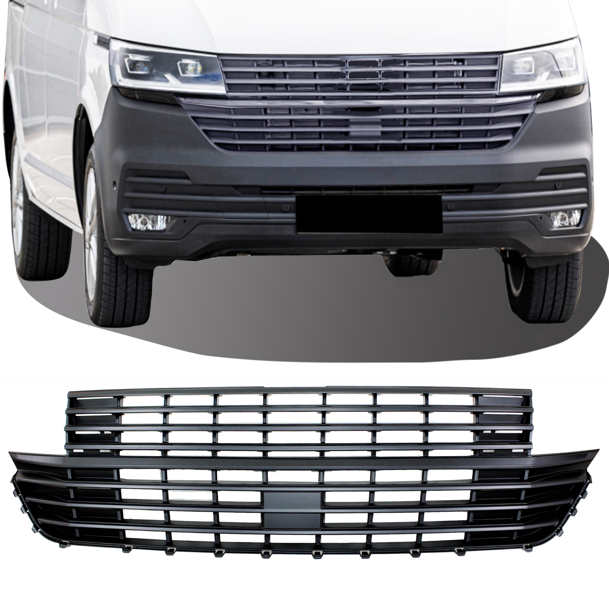 Kühlergrill Sportgrill Grill ohne Emblem für VW T6.1 / T6 Facelift ab 2019-