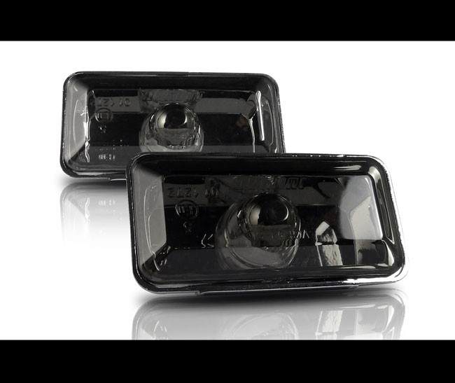2x Premium Seitenblinker Blinker in Schwarz / Smoke für VW Golf III 3 / Vento / Passat B3 35i
