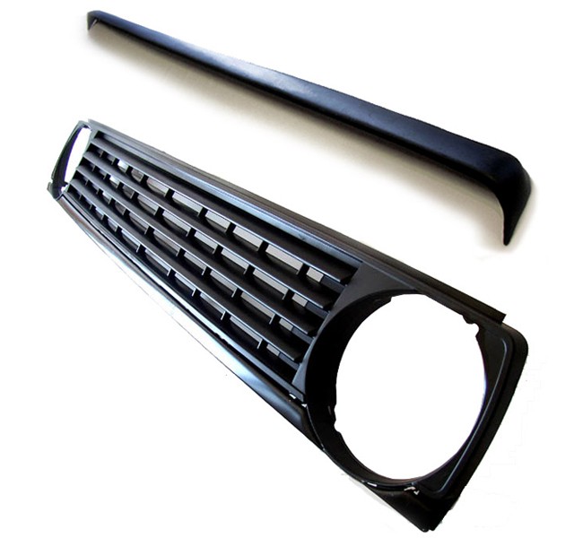Kühlergrill Sportgrill Grill + Grillspoiler für VW Golf 2 II MK2 ab 1984-1992