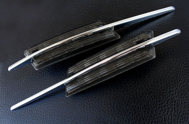 2x LED Seitenblinker Blinker in Schwarz SET für BMW 3er E46 LCI Facelift Modelle 09/2001-03/2005