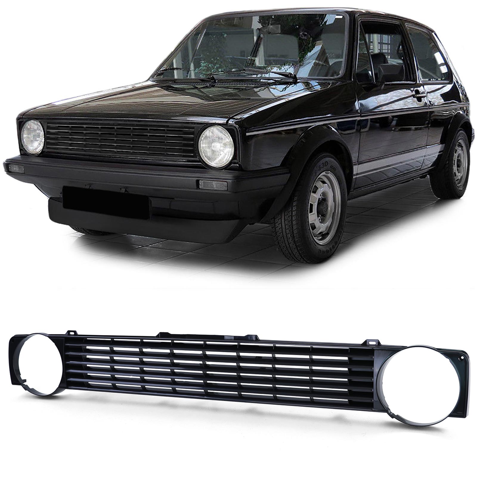 Kühlergrill Sportgrill Grill für VW Golf 1 + Cabrio + Caddy