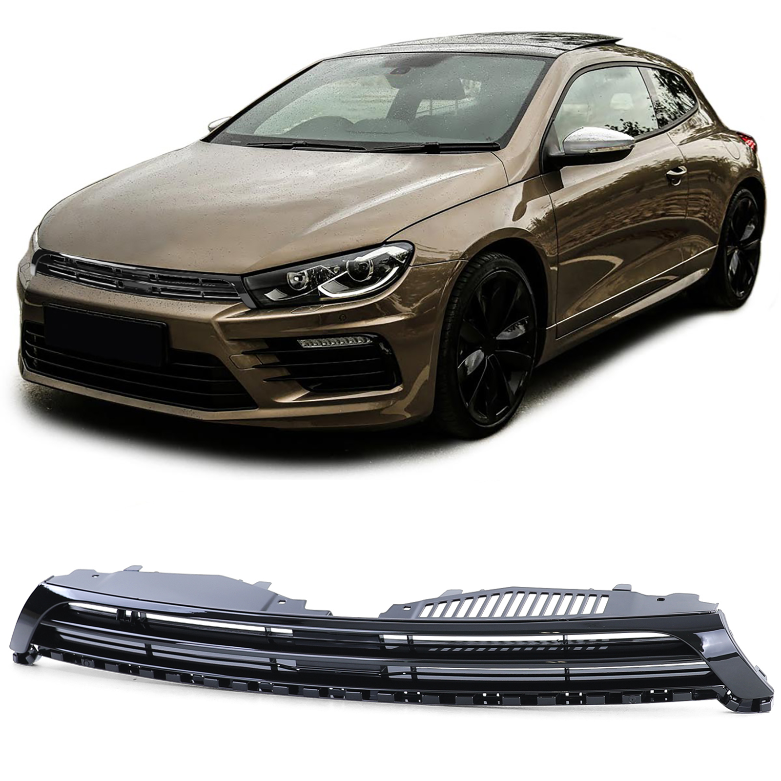 Kühlergrill Sportgrill Grill für VW Scirocco III 3 Vorfacelift ab 2009-2014