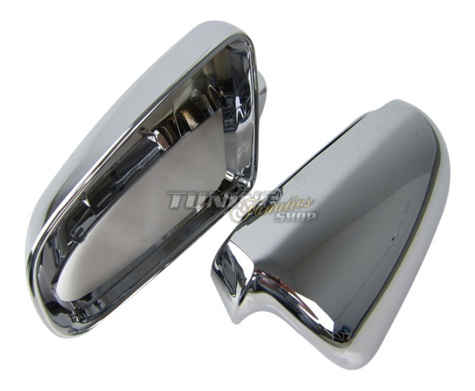 Chrom Spiegel Gehäuse Spiegelkappen Außenspiegel für Audi A3 8P A4 8E B6 B7 A6 4F C6