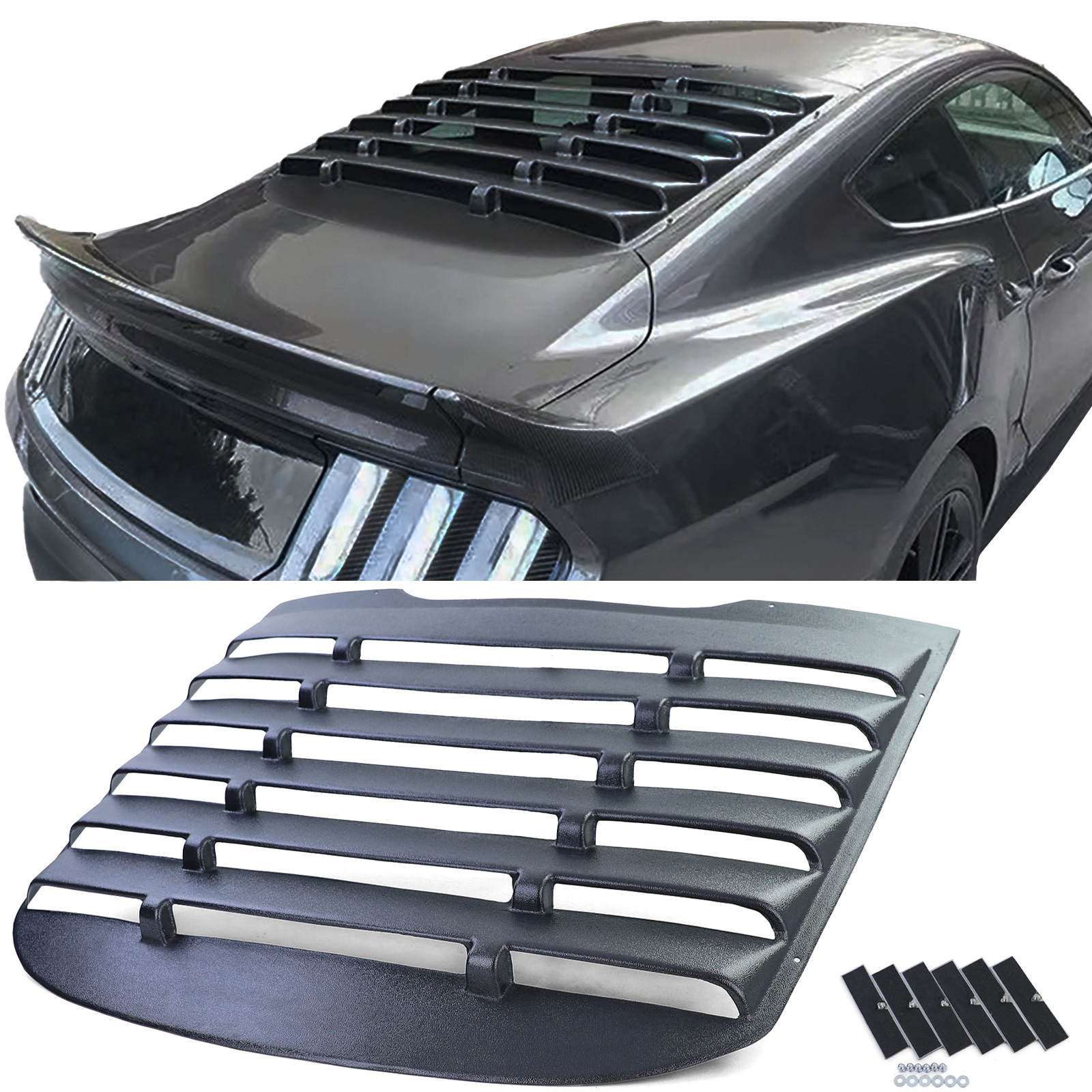 Heckscheibe Abdeckung Jalousie Rear Louvers für Ford Mustang Coupe 2014-2022