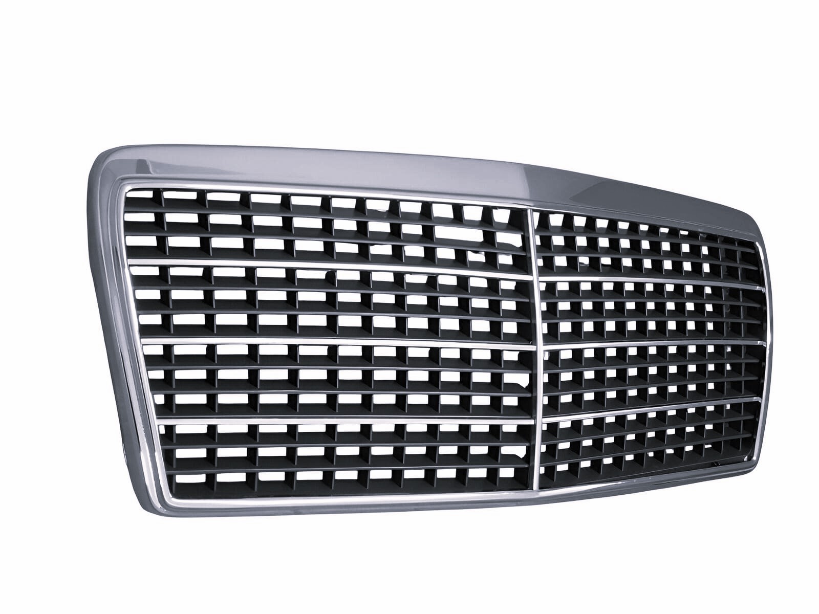 Kühlergrill Grill mit Chrom Rahmen für Mercedes W124 / S124 / C124 ab 1993-1995 Facelift
