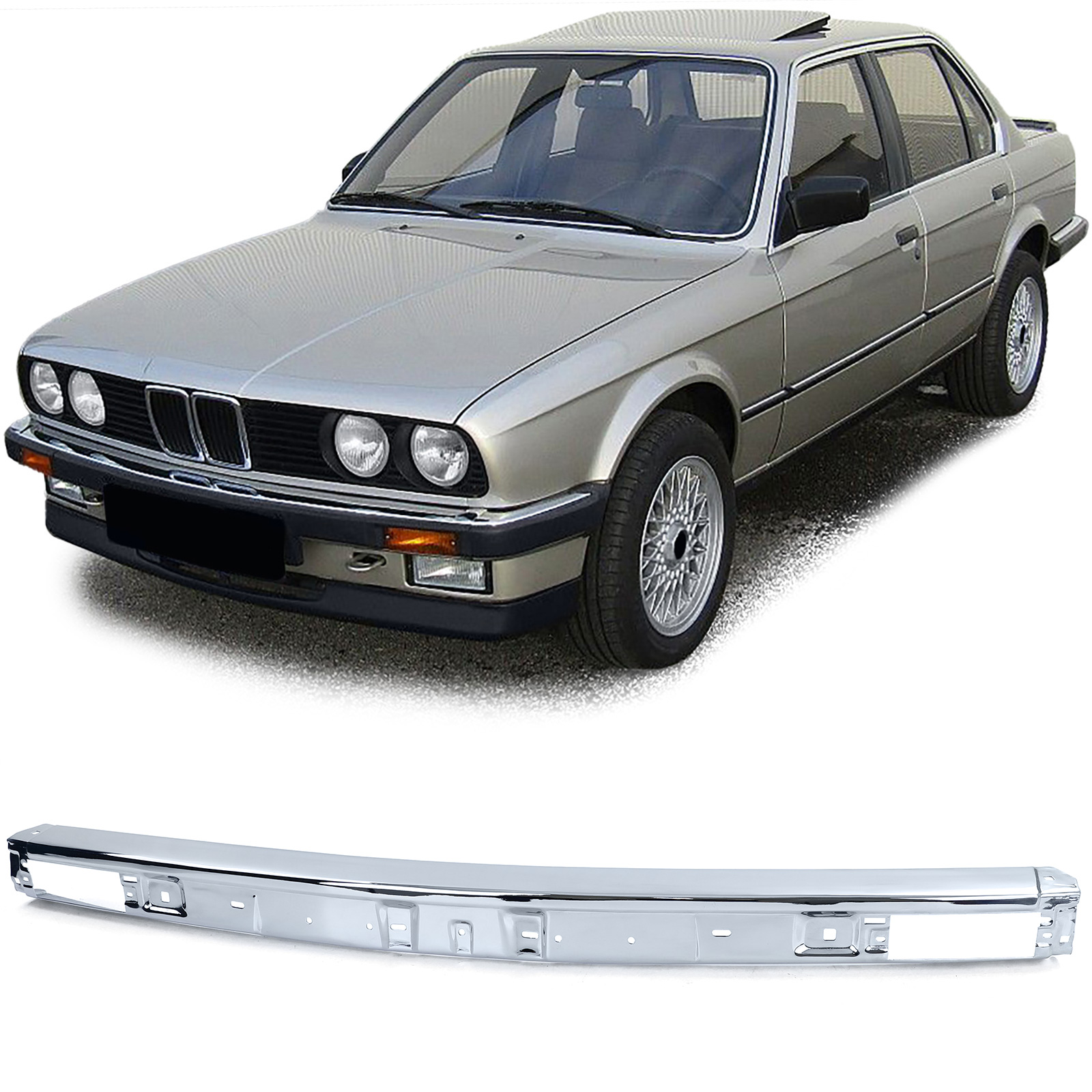 Front Stoßstange Chrom Mittelteil für BMW 3er E30 ab 1982-1987