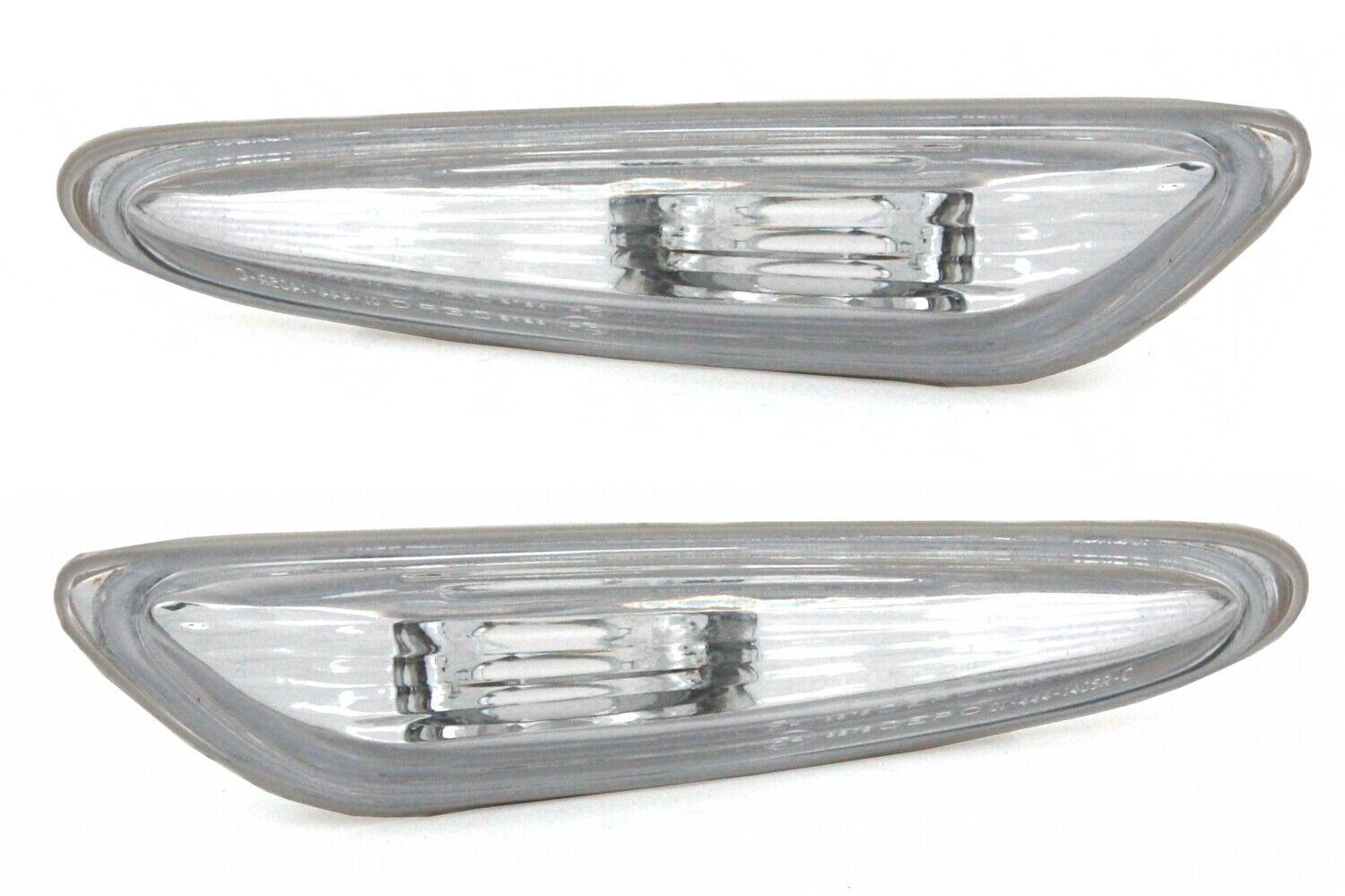 2 Stück Seitenblinker Blinker Weiss Chrom für BMW 3er E46 ab 10/2001-3/2005 / X3 E83 1/2003-12/2011