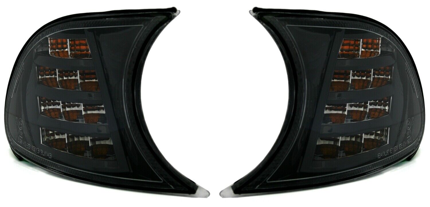 2x LED Frontblinker Blinker Schwarz für BMW 3er E46 Coupe Cabrio ab 1999-2001