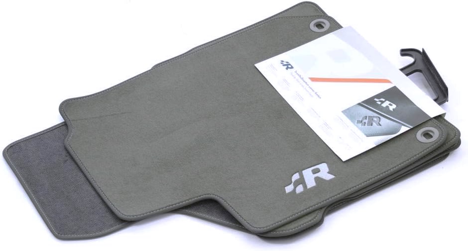 Original VW R32 Velours Textil Fußmatten GRAU für VW Golf 4 IV MK4 ab 1997-2006 RHD Rechtslenkung