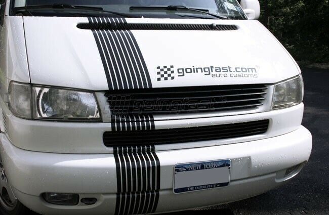 Kühlergrill Sportgrill Grill Schwarz ohne Emblem für VW T4 ab 1996-2003