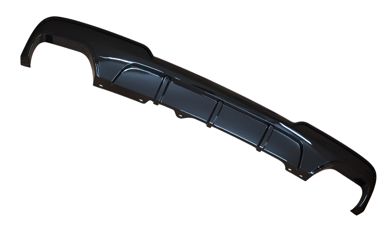 Heckdiffusor Diffusor Heck Stoßstange Auspuff L+R SCHWARZ GLANZ für BMW 5er F10 F11 ab 2010-2017 mit M-Paket