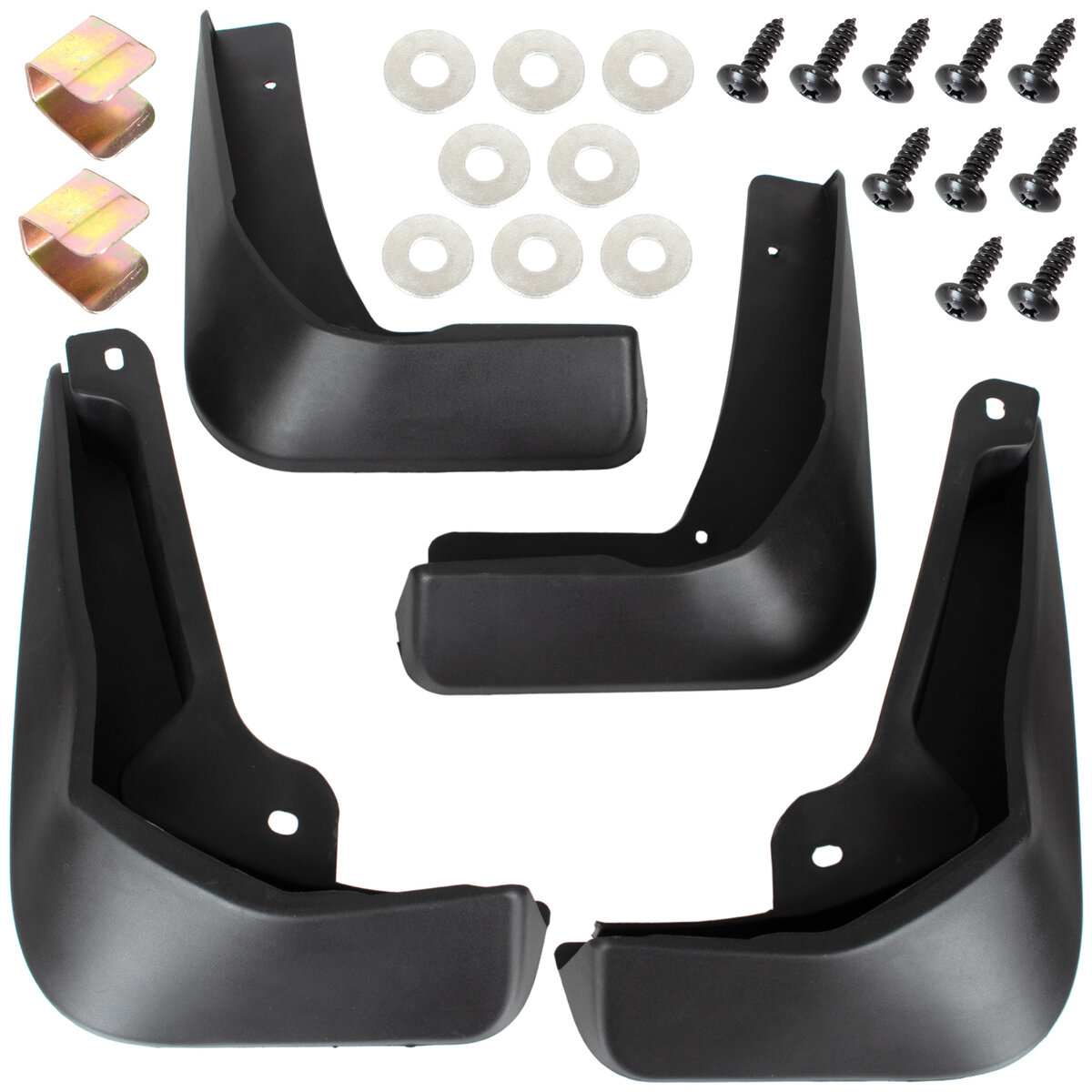 Schmutzfänger Spritzschutz Spritzlappen Set VORNE + HINTEN für Ford Focus IV MK4 2012-2018