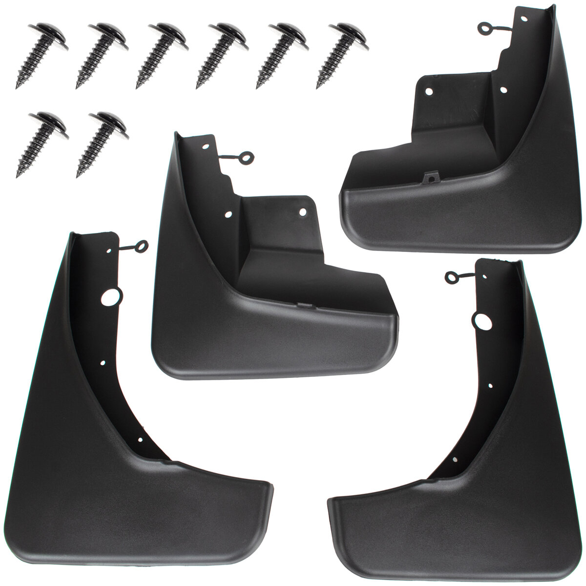 Schmutzfänger Spritzschutz Spritzlappen Set VORNE + HINTEN für Jeep Grand Cherokee 2011-2017