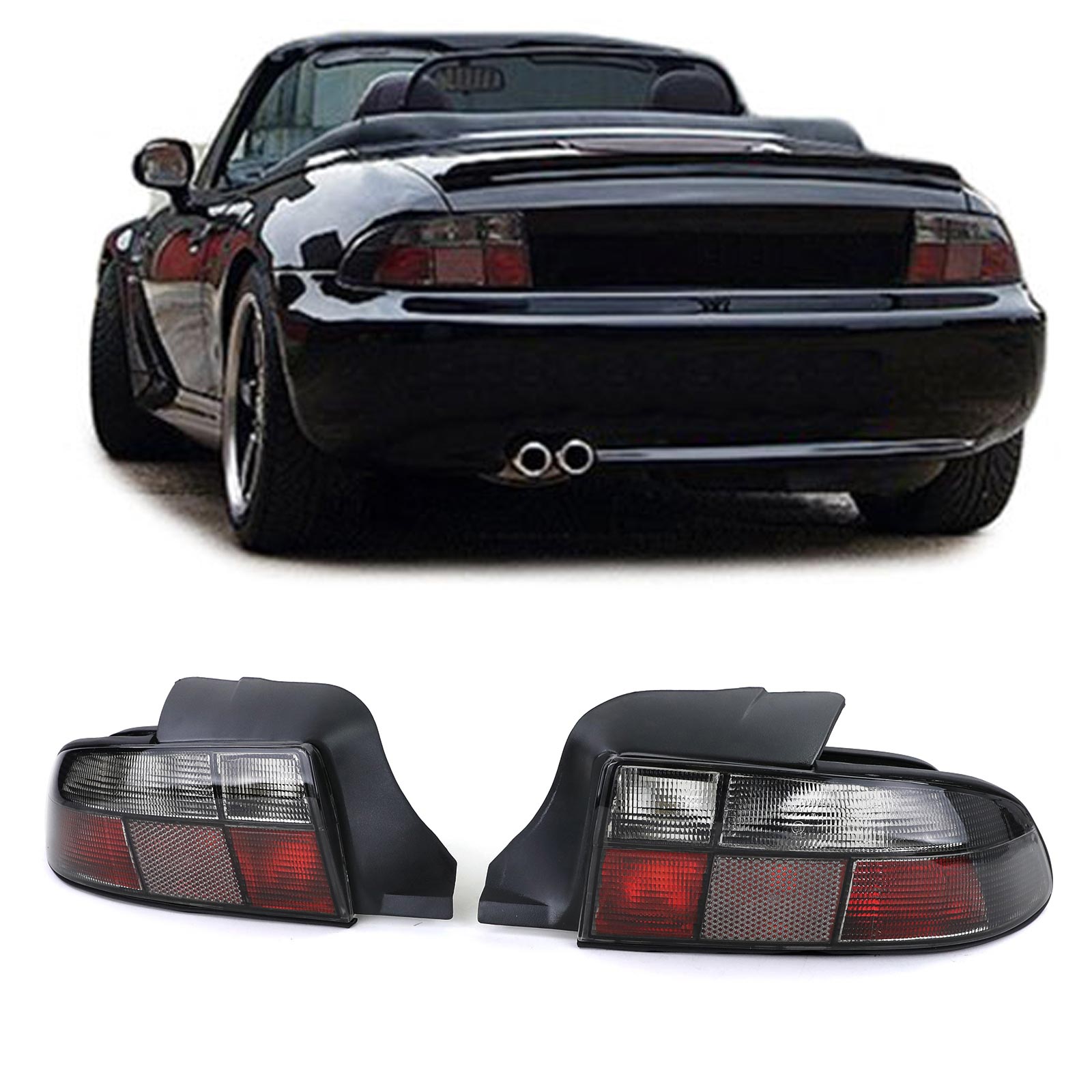 Rückleuchten Heckleuchten Schwarz Smoke für BMW Z3 1995-1999