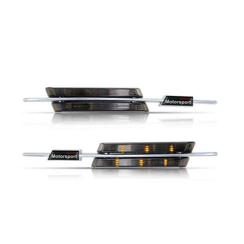 2x LED Seitenblinker Blinker Schwarz Smoke SET für BMW 3er E90 E91 E92 E93 (nicht für M3)