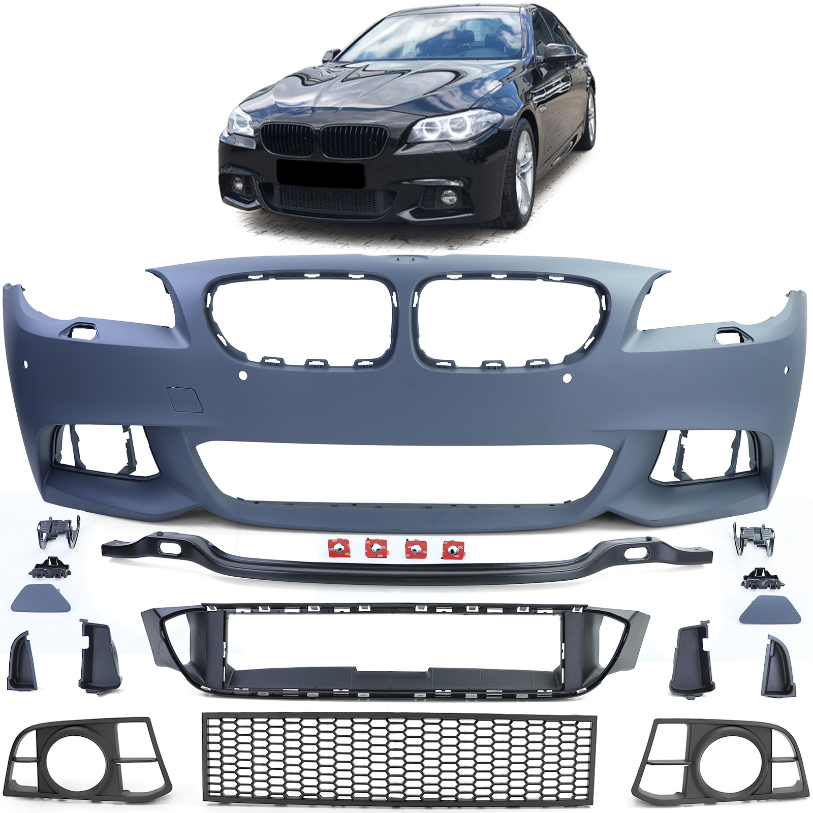 Front Stoßstange Sport Optik PDC SRA mit ABE für BMW 5er F10 F11 2013-2017