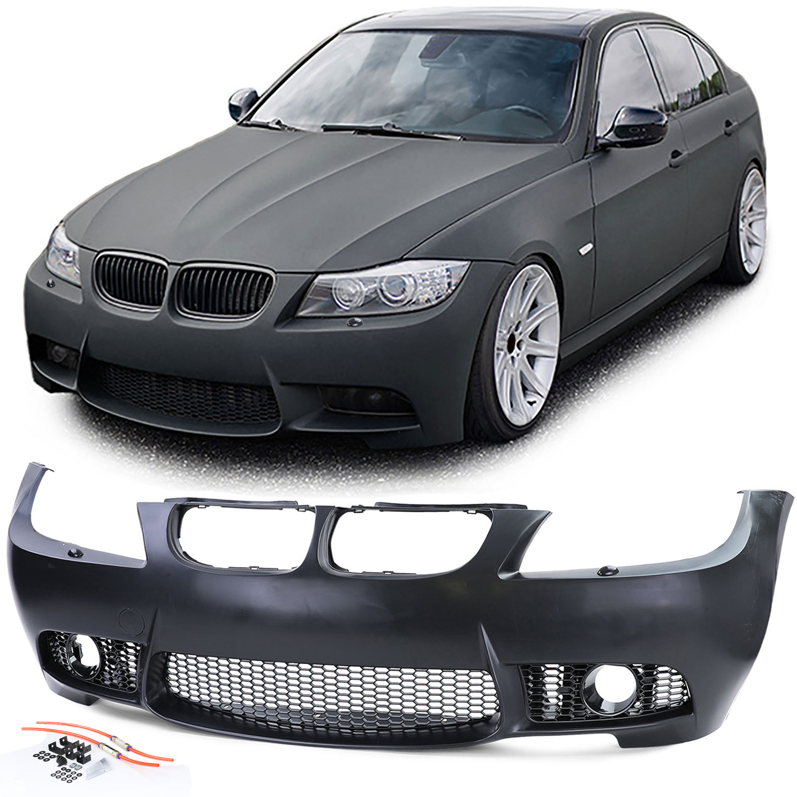 Front Stoßstange Coupe Sport Optik mit ABE für BMW 3er E90 Limousine E91 Touring 2005-2008