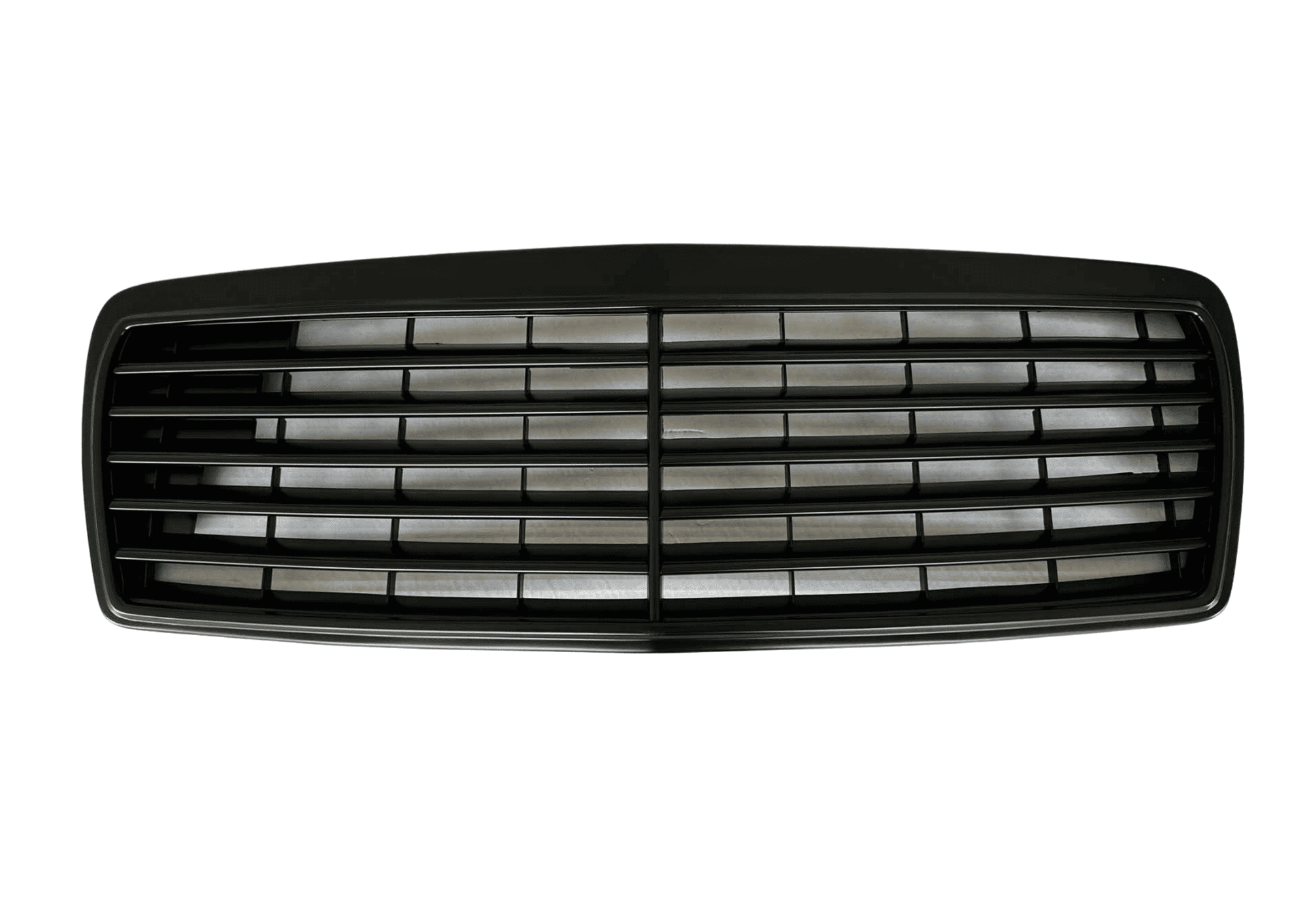 Kühlergrill Grill Gitter Schwarz mit Rahmen für Mercedes W210 / S210 ab 1996-1999