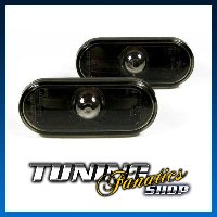 2x Klarglas Seitenblinker Blinker SET SCHWARZ #2 für VW Seat Skoda Ford
