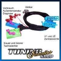 Adapter Kabelbaum Kabel Umrüstung MFA FIS für VW Golf 4 Tacho in Golf 3 Polo 6N