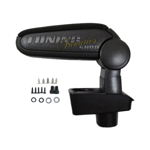 Mittelarmlehne Armlehne für Ford Fiesta MK7 Bezug Schwarz Leder