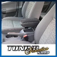 Armlehne Mittelarmlehne KOMPLETT-SET für Scirocco III 3 in Leder Schwarz