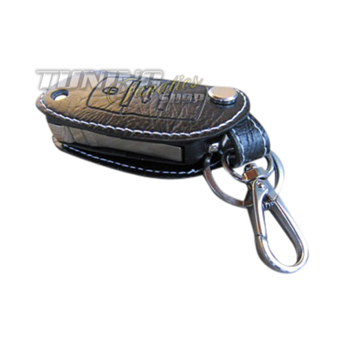 Schlüsseltasche Klappschlüssel Schlüssel Etui LEDER Weiss 3er für VW Seat Skoda