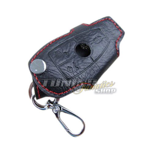 Schlüsseltasche Schlüsseletui Klappschlüssel Schlüssel LEDER Rot für MB
