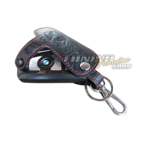 Schlüsseltasche Schlüsseletui Klappschlüssel Schlüssel LEDER Rot #3 für BMW