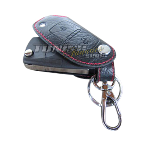 Schlüsseltasche Klappschlüssel Schlüssel Etui LEDER ROT 2er für VW Seat Skoda