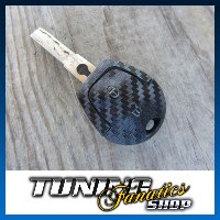 Schlüssel Carbon Design Dekor Folie Aufkleber Sticker in WEISS für Seat